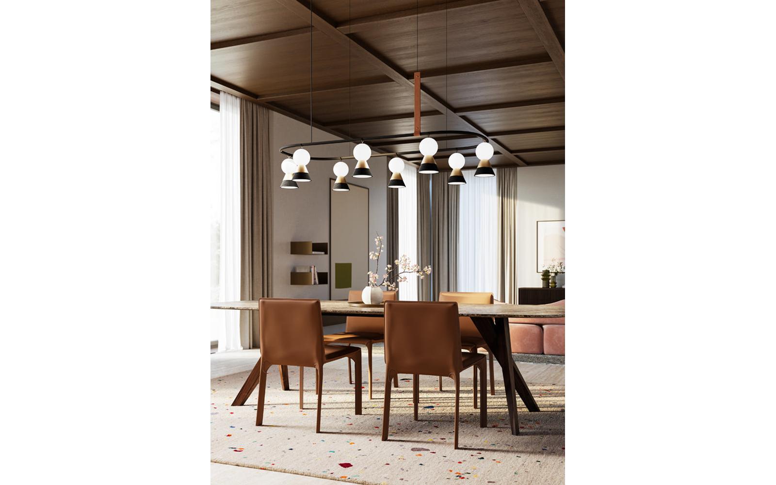 BŌZU Oval Suspension Lamp