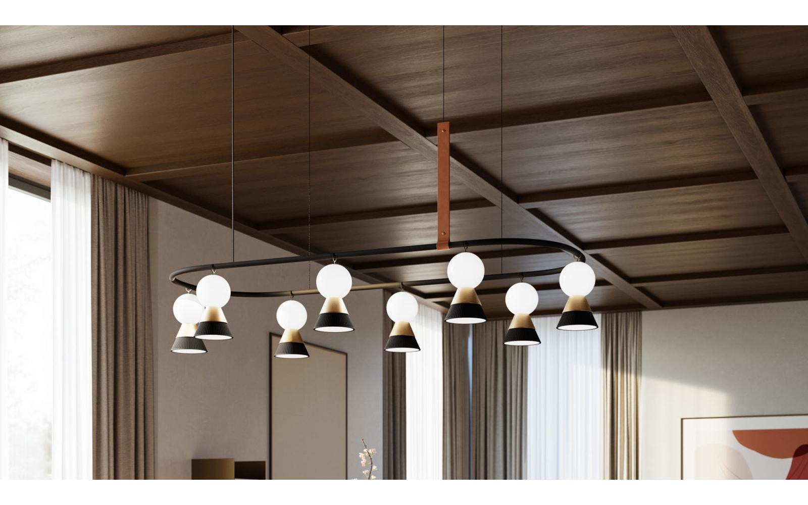 BŌZU Oval Suspension Lamp