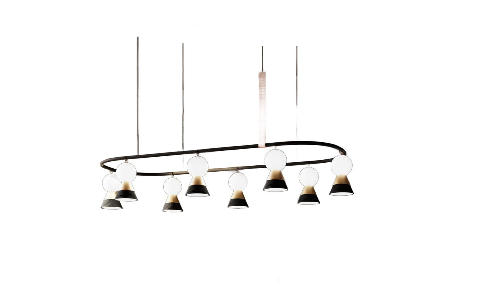 BŌZU Oval Suspension Lamp