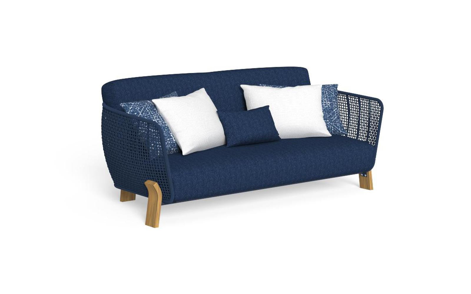 Argo Wood Love Seat Sofa