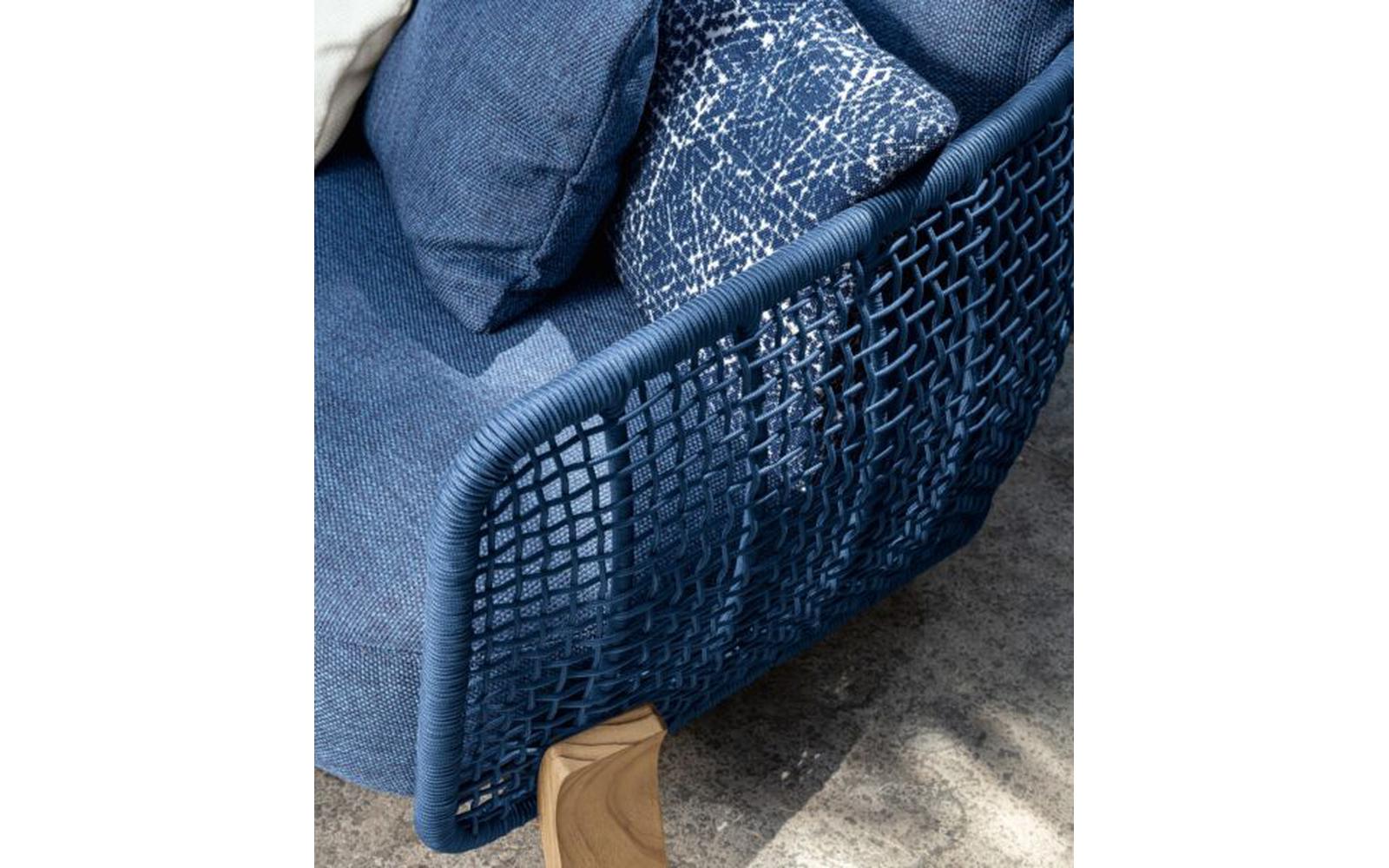 Argo Wood Love Seat Sofa