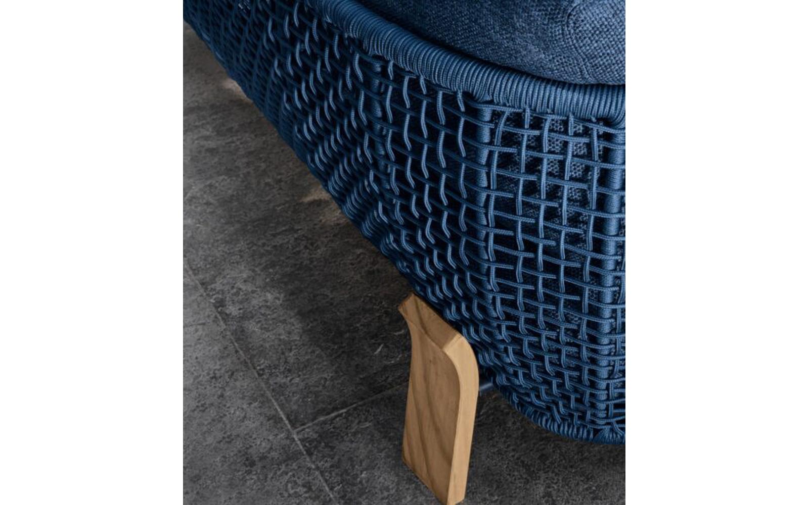 Argo Wood Love Seat Sofa