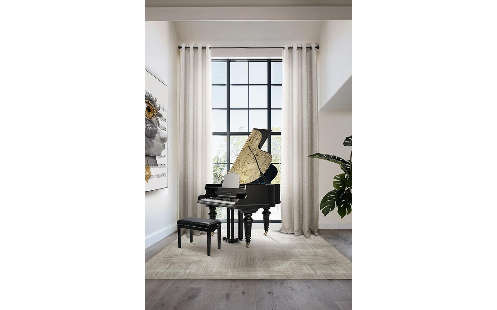 White Garden Rug