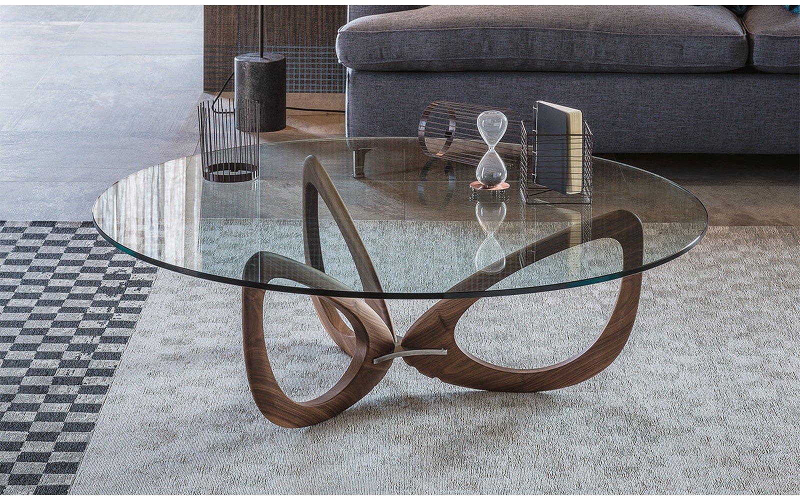 Cattelan italia-Helix Glass Coffee Table