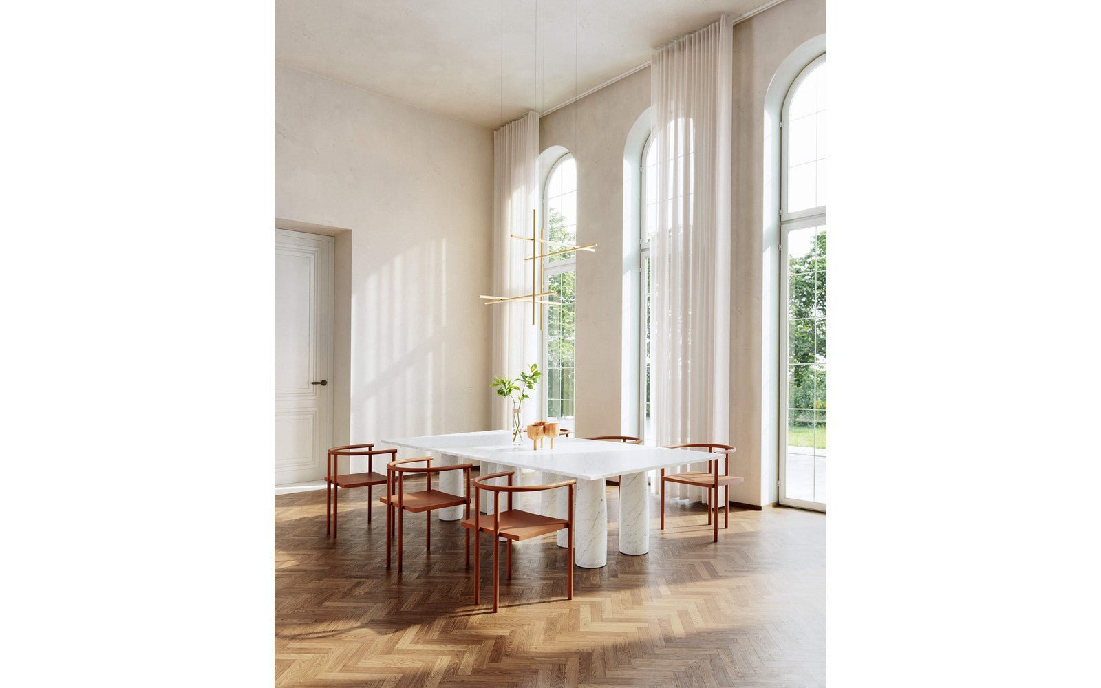 II Colonnato Straight Outdoor Table