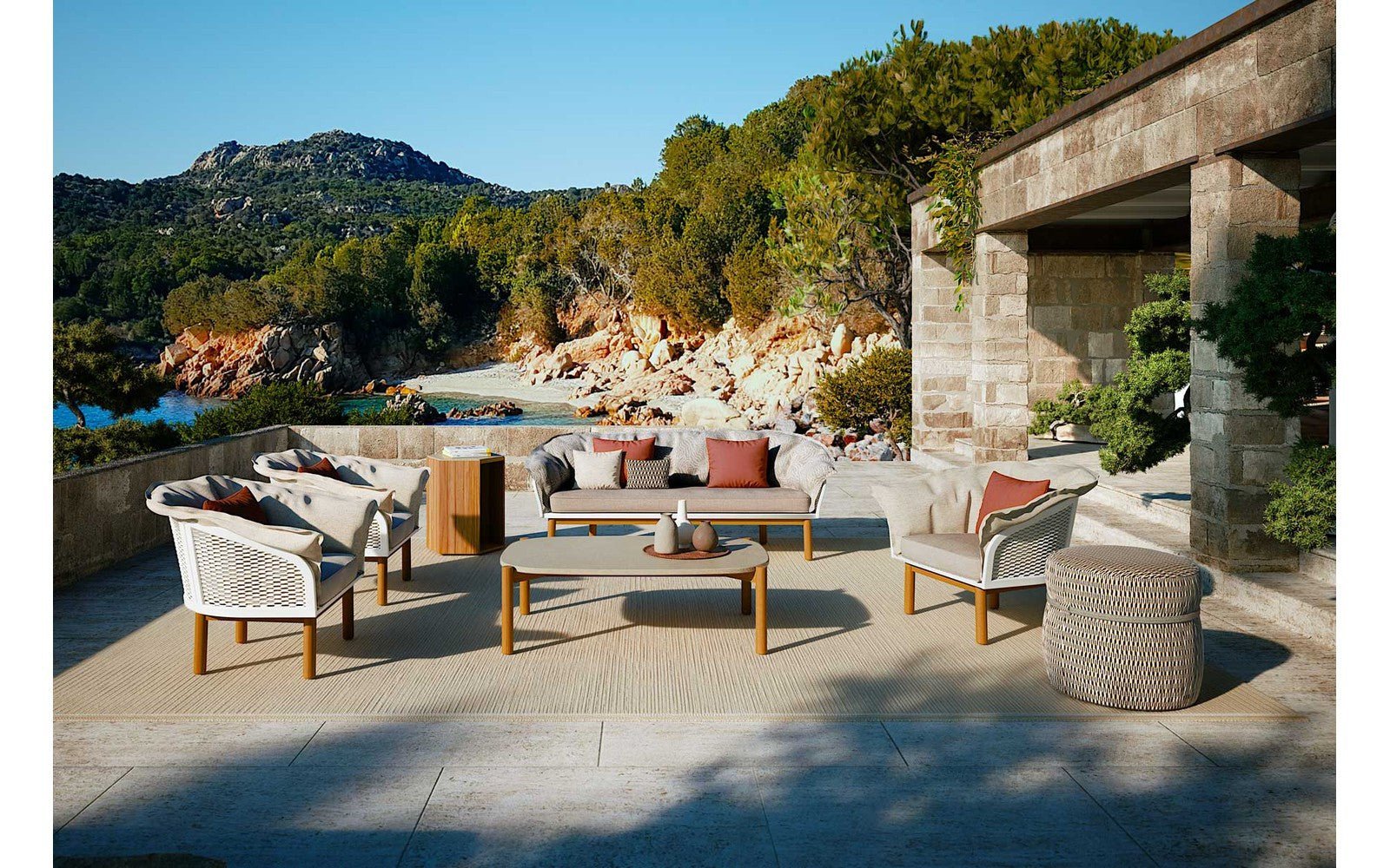 Lodge Outdoor Coffee Table