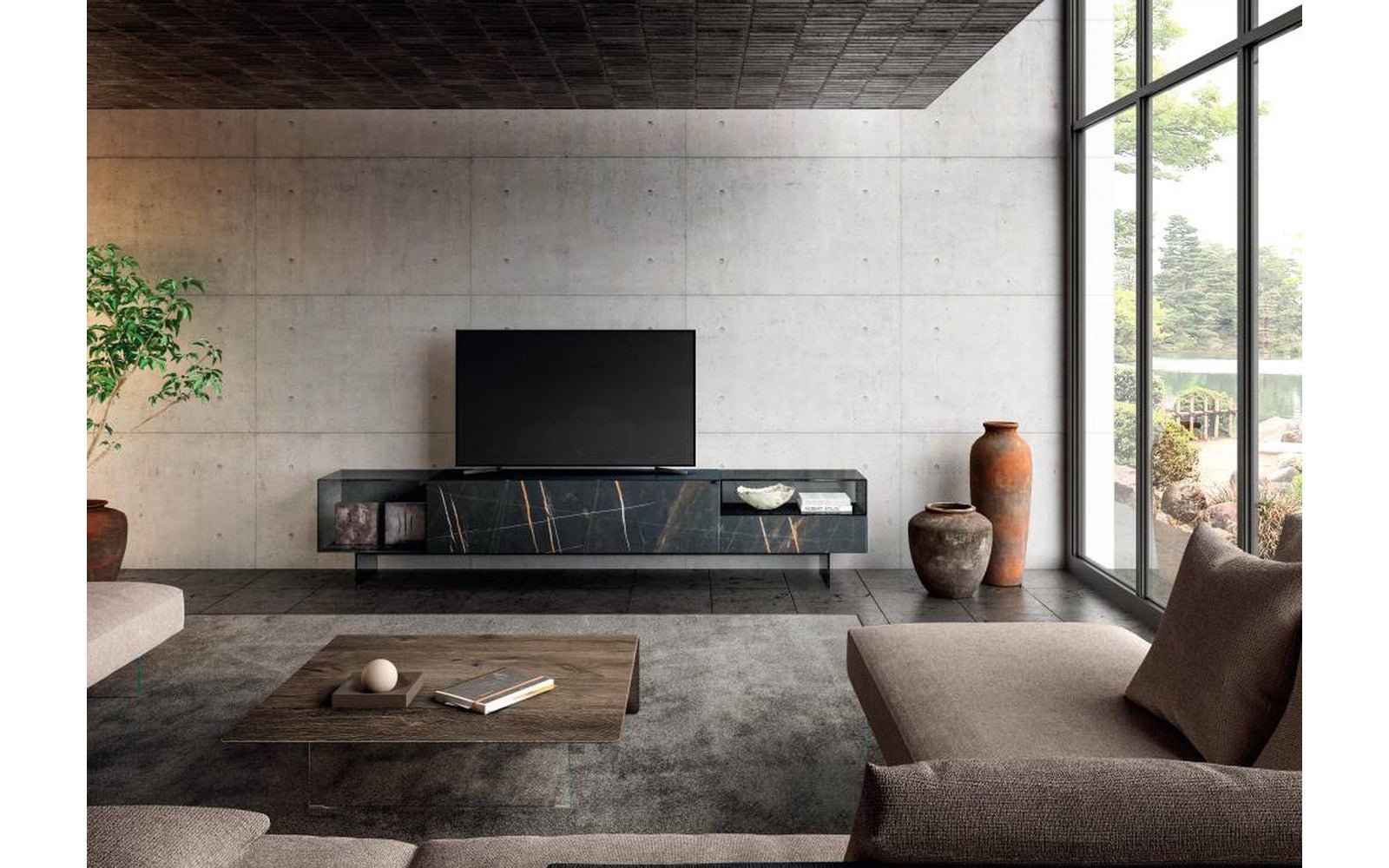 36e8 Glass Tv Unit