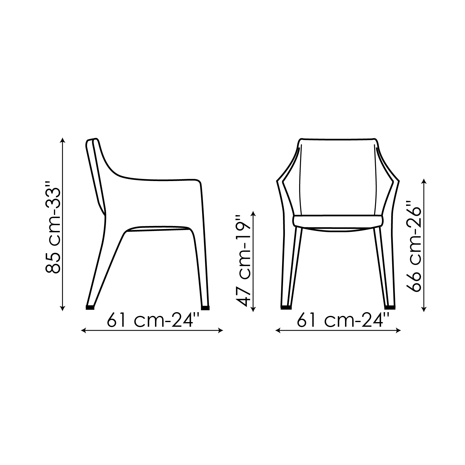 Tip toe chair - Furnivita