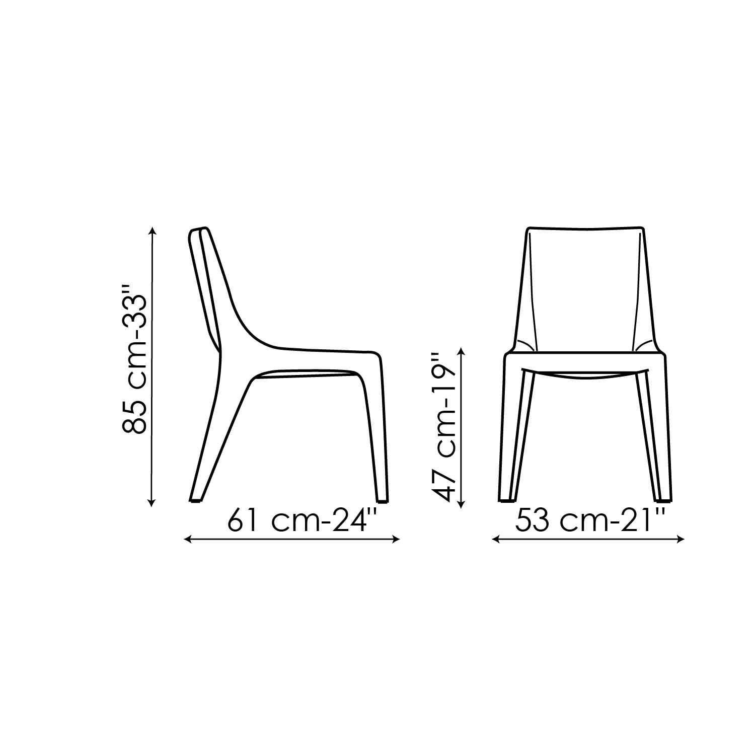 Tip toe chair - Furnivita